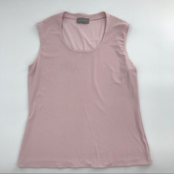 Laura Stretchy Sleeveless Top sz M-L - Picture 2 of 4